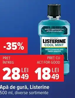 Carrefour Market Listerine apă de gură Ofertă