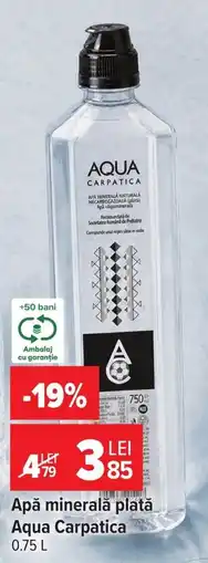 Carrefour Aqua Carpatica apă minerală plată Ofertă