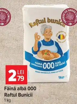 Carrefour Raftul Bunicii Făină albă 000 Ofertă
