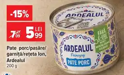 Carrefour Ardealul pate porc Ofertă