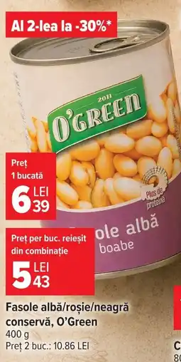 Carrefour O'green fasole albă boabe Ofertă