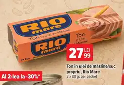 Carrefour Rio mare ton în ulei de măsline Ofertă