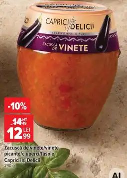 Carrefour Capricii și Delicii zacusca de vinete Ofertă