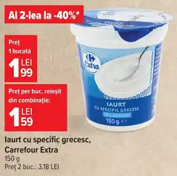 Carrefour Market Carrefour Extra Iaurt cu specific grecesc Ofertă