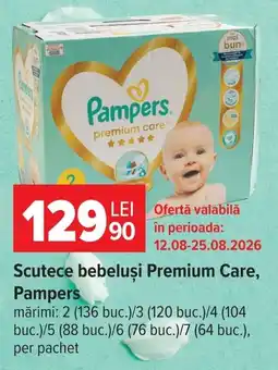 Carrefour Scutece bebeluși premium care, pampers Ofertă
