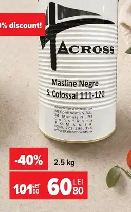 Carrefour Market Across masline negre s. colossal 111-120 Ofertă
