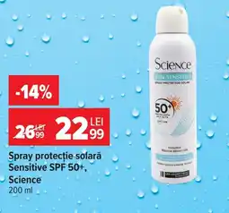 Carrefour Science spray protectie solara sensitive Ofertă
