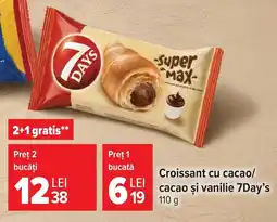 Carrefour Market 7Days croissant cu cacao Ofertă