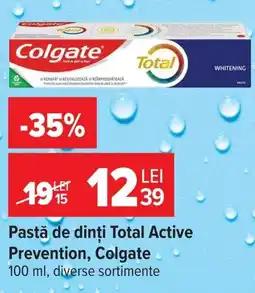 Carrefour Market Colgate pastă de dinți Total Active Prevention Ofertă
