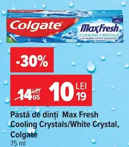 Carrefour Market Colgate pastă de dinți Max Fresh Cooling Crystals/White Crystal Ofertă