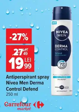 Carrefour Market Nivea men derma control defend Ofertă