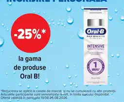 Carrefour Market Oral B pro 3d white clinical Ofertă