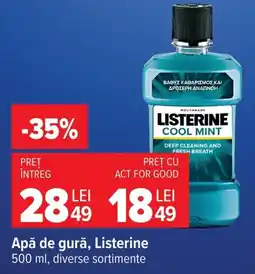Carrefour Apă de gură, Listerine Ofertă