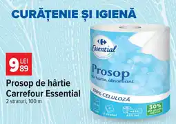 Carrefour Carrefour Essential prosop de hârtie Ofertă