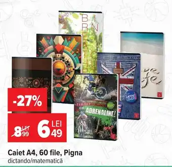 Carrefour Market Pigna caiet a4 Ofertă