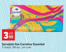 Carrefour Market Carrefour Essential servetele fine Ofertă