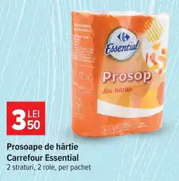 Carrefour Market Carrefour Essential Prosoape de hârtie Ofertă