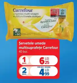 Carrefour Market Carrefour șervetele umede multisuprafețe Ofertă