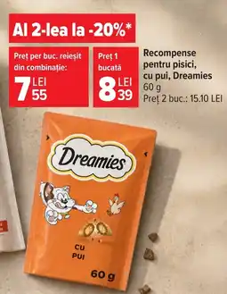 Carrefour Market Dreamies cu pui Ofertă