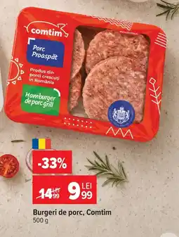 Carrefour Market Comtim burgeri de porc Ofertă