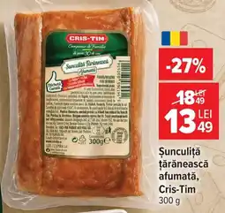 Carrefour Market Cris-Tim șunculiță țărănească afumată Ofertă