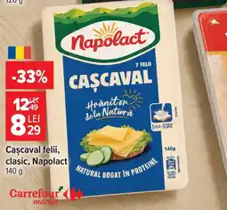 Carrefour Market Napolact cașcaval felii Ofertă