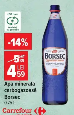 Carrefour Market Borsec apă minerală carbogazoasă Ofertă