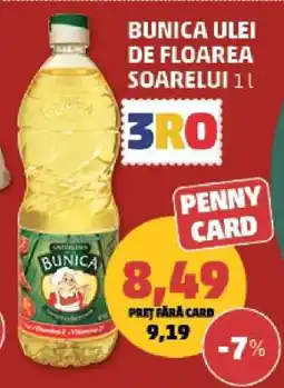 Penny Bunica Ulei de Floarea Soarelui 1L Ofertă
