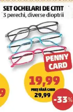 Penny SET OCHELARI DE CITIT Ofertă