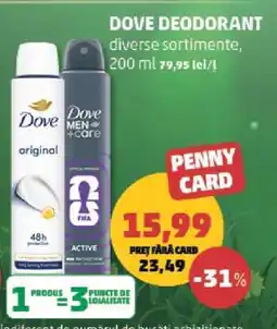 Penny Dove Deodorant Ofertă