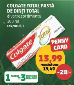 Penny Colgate Total Pastă de Dinți Total Ofertă