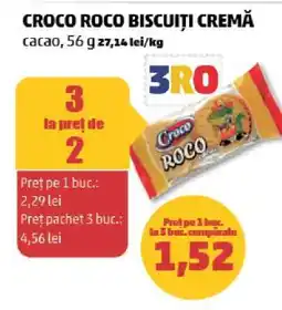 Penny CROCO ROCO BISCUITI CREMĂ Ofertă