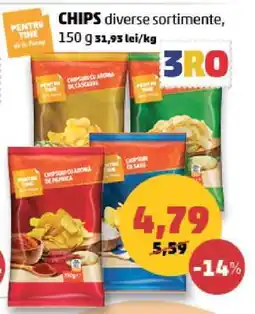 Penny CHIPS diverse sortimente Ofertă