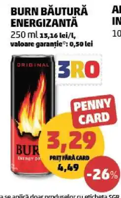 Penny BURN Băutură energizantă Ofertă