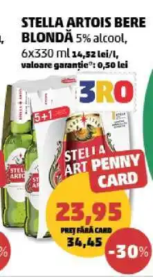 Penny STELLA ARTOIS Bere blondă Ofertă