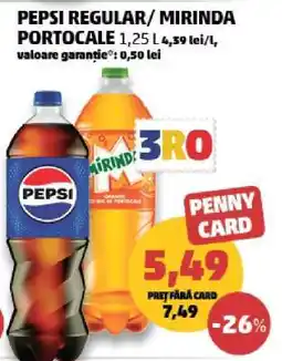 Penny PEPSI regular/MIRINDA portocale Ofertă