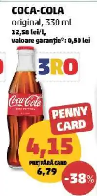 Penny COCA-COLA original, 330 ml Ofertă