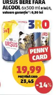 Penny URSUS Bere fără alcool Ofertă