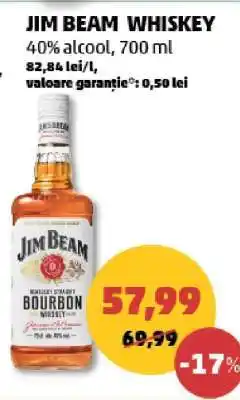 Penny JIM BEAM Whiskey Ofertă