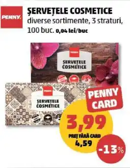 Penny Șervețele cosmetice Ofertă