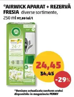 Penny AIRWICK APARAT + REZERVĂ FRESIA Ofertă