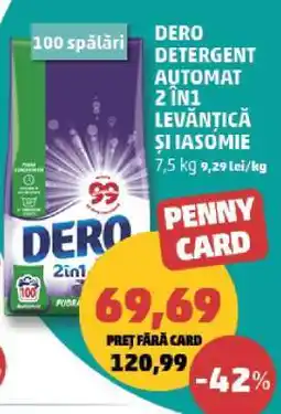 Penny DERO Detergent Automat 2 în 1 Levănțică și Iasomie Ofertă