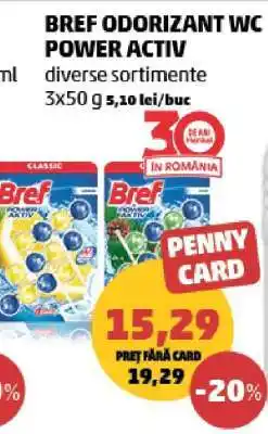 Penny BREF ODORIZANT WC POWER ACTIV Ofertă