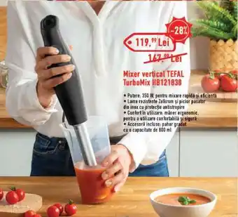 Mixer vertical Tefal Turbomix HB121838
