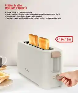 Carrefour Prăjitor de pâine MOULINEX LS2MOA10 Ofertă