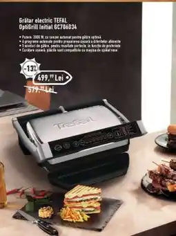 Carrefour Grătar electric TEFAL OptiGrill Initial GC706D34 Ofertă