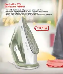 Carrefour Fier de călcat Tefal EasyGliss Eco FV5781E1 Ofertă