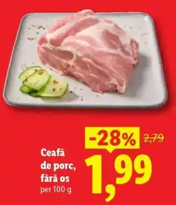 Lidl Ceafă de porc fără os Ofertă
