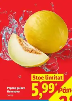 Lidl Pepene galben Honeydew Ofertă