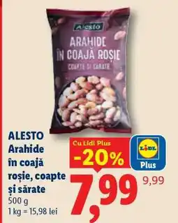 Lidl ALESTO Arahide în coajă roșie, coapte și sărate Ofertă